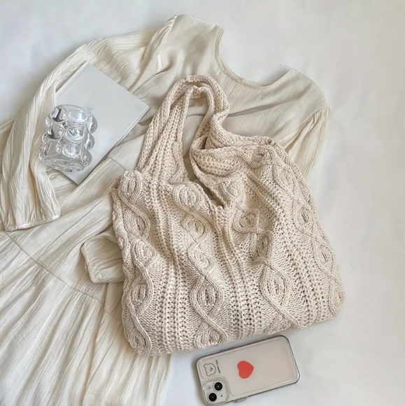 Vintage Knitted Boho Shoulder Bag - Picture 4 of 11